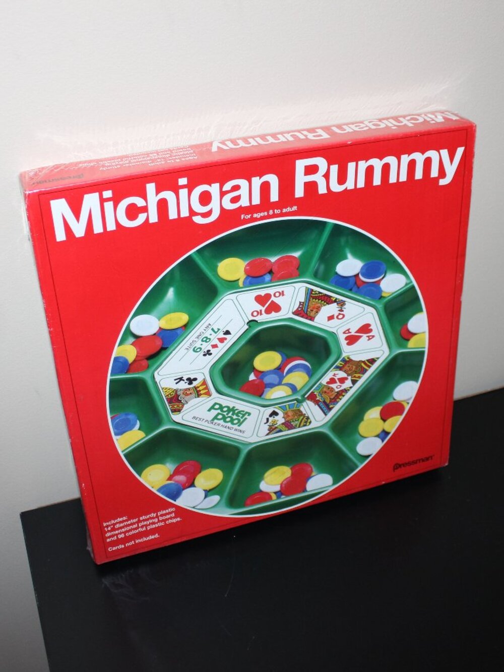 3/$118β€οΈsealed vintage Michigan Rummy board game 14" Plastic Tray & Chips